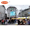 P10 LED Video Screen Wall, HD Full Color P10 Movement Outdoor Led Display