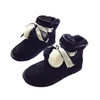 High quality genuine leather ankle length snow boots womens sheepskin boots with real fur winter boots