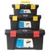 Heavy Duty 16" Inch Stainless Steel Tool Box Toolbox Storage Case with Removable Tray