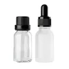 cosmetic packaging clear 5ml 10ml 15ml 20ml 30ml 50ml 100ml Clear Glass bottle with dropper cap for skincare