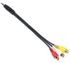 Bofan Hot Selling 1 To 3 Splitter Rca Lotus Flower Head Audio Cable China Manufacture