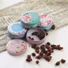 35mm Mini Scented Tea Box In Bulk Round Galvanized Iron Candles Jars For Office