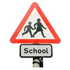 3.0MM Aluminum traffic road safety reflective warning triangle sign for country roads