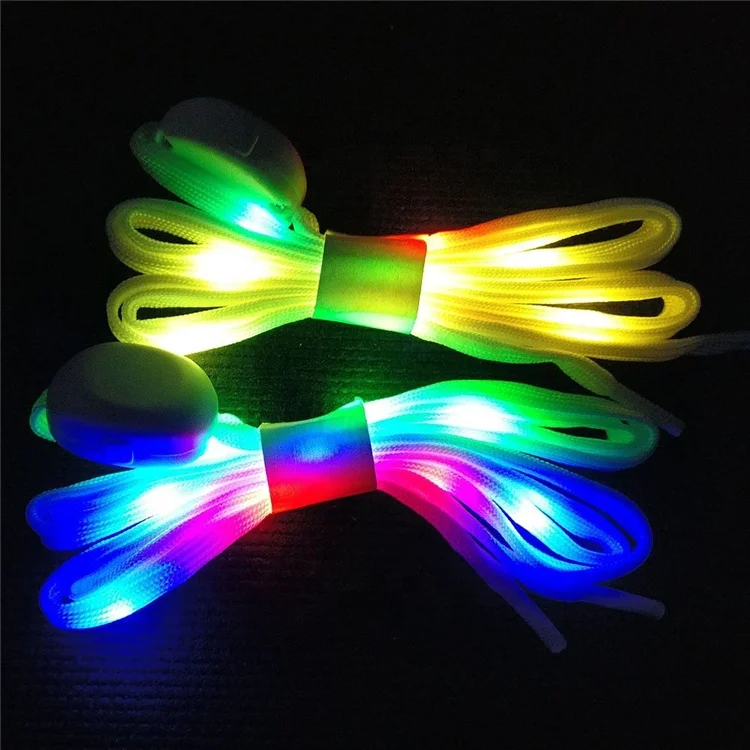 LED glowing shoelace, wholesale LED light up shoe lace