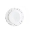 colorful wavy ceramic wedding rental plates