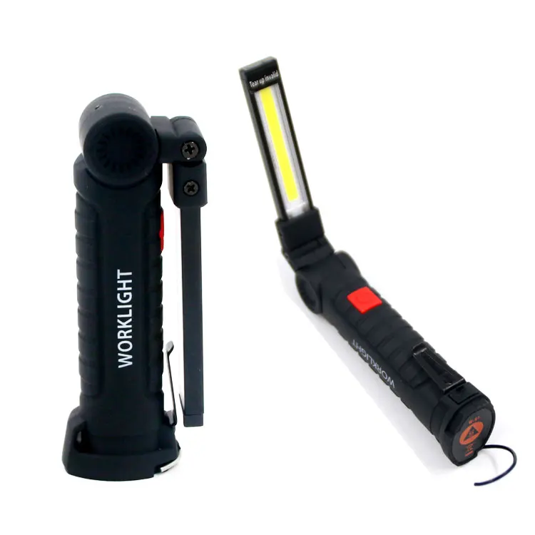 Foldable Work Light Rechargeable USB LED Magnetic Inspection Work Light COB Flashlight Torch Light Working Lamp