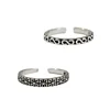 Tonglin thin vintage ring 925 silver S shape infinity rings handmade