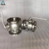 api 6d astm a216 stainless 2 pc flanged ball valve 150lb 6 inch spring return handle