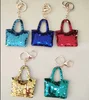 Interesting sequin keychain custom keychain glitter