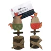 Easter Wooden Rabbit name card holder with clips wooden crafts business card holder