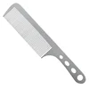 Hair Brush Private Label Space Aluminum Metal Hair Brush Comb Styling Small Order Custom Logo Barber Styling Comb