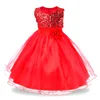 Summer Toddler little girls dresses Sequined Princess Dress for kid party tulled dresses for one years baby girl