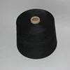 recycled polyester spun yarn ,black ,30/1Ne for knitting