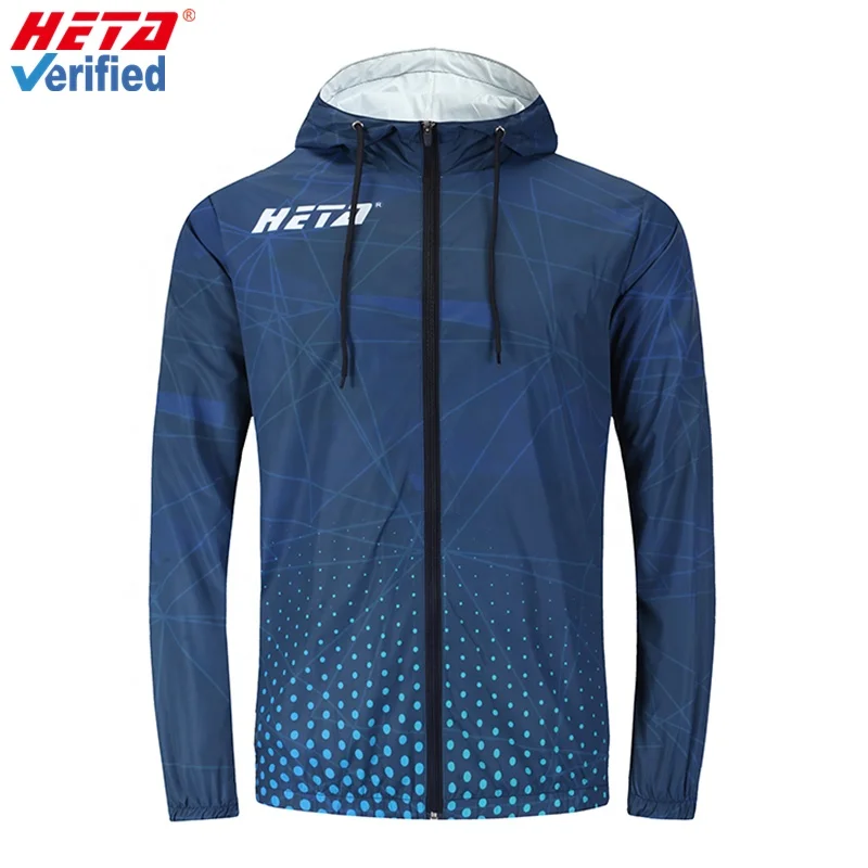
Fashion hot sale top quality wholesale professional custom your own team logo training outdoor sublimation windbreaker 