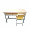 Double School Desk And Chair Set School Furniture Wholesale Combo School Desk And Chair Study Table With Chairs