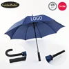 promotion straight regular umbrella fiberglass frame windproof durable umbrella with customized logo