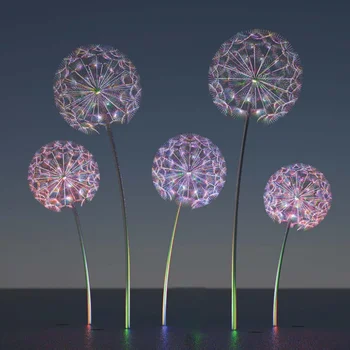 3d Led Dandelion Light Commercial Supplies Outdoor Waterproof ...