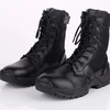latest black high ankle military combat boots
