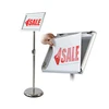 Metal pole and base poster stand snap frame menu stand adjustable