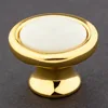 Good quality gold plating round kitchen knobs cabinet door handle