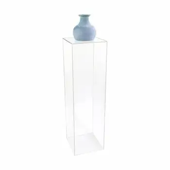 acrylic clear pedestal pedestals plexiglass stand display boxes shoppopdisplays flower transparent podium lectern shelf printed single custom mirrored jersey case