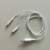 TENS Lead Wires Premium Copper Foil Electrode Wires DC jack 3.5mm cable with two 2mm pin plug for TENS EMS Machine