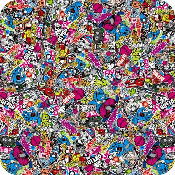 1.5x30m Graffiti Art Graphics Sticker Bomb Vinyl Decal Sticker Bombing