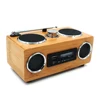 China factory high quality portable bamboo wooden speaker with FM radio support to MP3,USB, SD/MS/MMC card