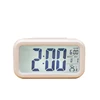 Hot Desktop Digital LED Clock white Alarm Clock Mini Home Office Student Night Light Clock
