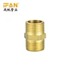 Wholesale IFAN Brass fitting Cobre Fontaneria Brass gas Nipple