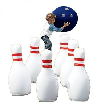 inflatable human bowling set