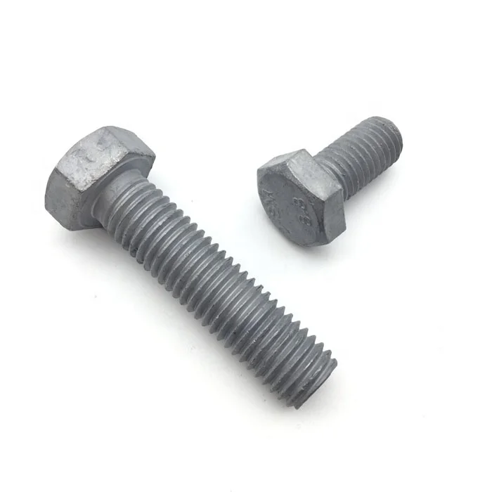 
Hot Dipped Galvanized Cap Screws & Hex Bolts 