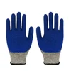 HPPE Knitted Latex Palm Coating Anti Oil Cut Resistant for Construction Workers Safety Working