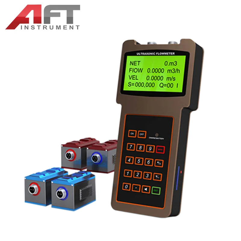 Tds-100h Clamp On Ultrasonic Flow Meter Water Portable Wall Mounted ...