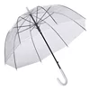 Custom Oem Odm Logo Transparent Clear Bubble Dome Plastic Outdoor Rain Sun Protect Pvc Umbrella For Women Or Men