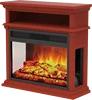 3 Sided Freestanding Media electric fireplace mantel