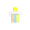 T0044 2019 hot sale low moq promotional Human shape sticky note with paper clip drawer set for office promotional gift