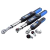 High precision adjustable electronic digital torque wrench interchangeable 1.5-340nm insert toos open ring ratchet head 1/4 1/2