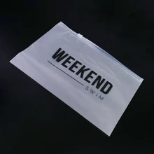 شعار مخصص حبال مطبوعة البلاستيكية البلاستيكية حقيبة جلدية بمزلاج مقاومة للماء الملابس