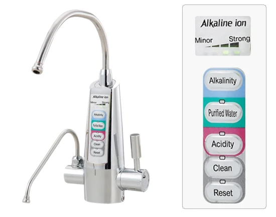 Faucet Mounted Family Kangen Water Ionizer Alkaline Water