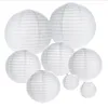 Factory sales high quality Festival Christmas Party Hotel Decorative Wedding Chinese Rice round Paper lantern