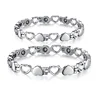 Man Stainless Steel Bracelets With Magnetic Energy Bracelets Scalar Ion Bangles