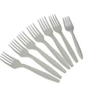 Factory directly disposable biodegradable 7 inch pla tableware fork with high quality