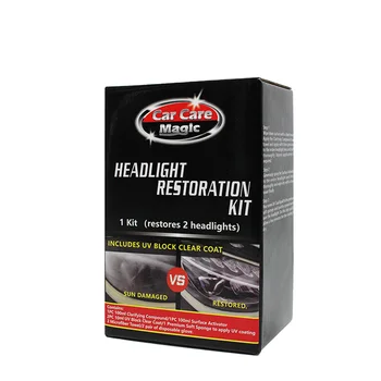 Car Care Magic Headlight Restoration Kit For Car Care And Cleaning