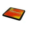 flat portable black rectangle hinged lid tin box for cigarette gum chewing