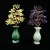Natural Quartz Healing Crystal Tree Crystal Rose Pink Rock Stone Tree For Decoration