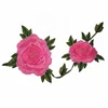 Elegant Pink DIY Clothing Accessory Flower Patch 3 Layers Embroidery Patch