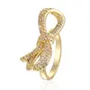 hot selings 2019 fashion jewelry wedding s shaped 14 k gold diamond engagement ring for female