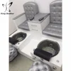 Luxury crystal pedicure chair spa double seat pedicure chairs in nail pedicure