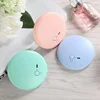 USB Charger Round Portable Led Makeup Mirror Compact Pocket Cosmetic Mirror with Led Lights